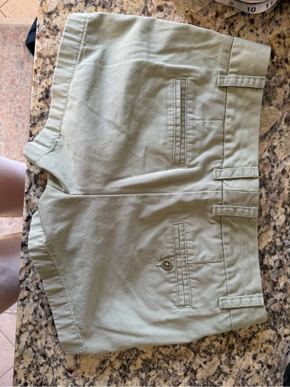 J. Crew Light Olive Cotton Bermuda Shorts